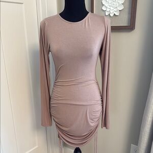 Melrose and Market Pink Ruched Bodycon Dress